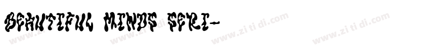 Beautiful Minds Seri字体转换 Beautiful Minds Seri字体转换